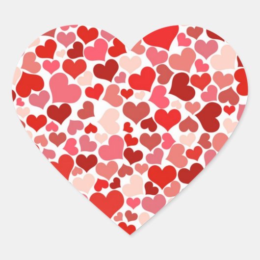 Sticker Cœur Coeurs mignons (Devant)