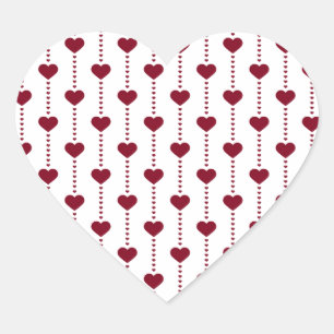 Sticker Cœur Coeurs motifs/rouges
