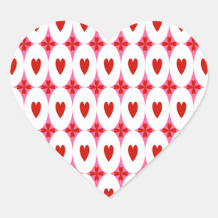 Sticker Cœur Coeurs ovales