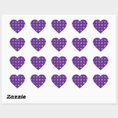 STICKER CŒUR COEURS PASTEL PURPLE (Feuille)