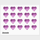 Sticker Cœur Coeurs rose vif (Feuille)
