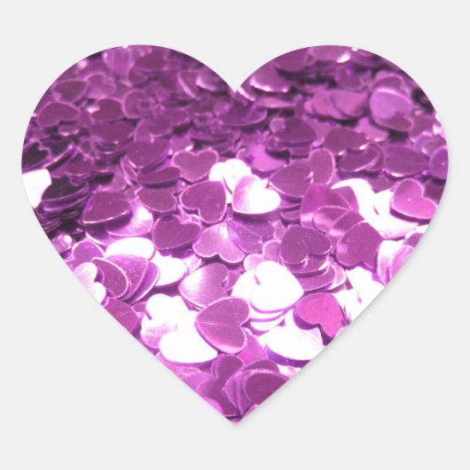 Sticker Cœur Coeurs rose vif (Devant)