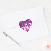 Sticker Cœur Coeurs rose vif (Enveloppe)