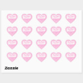 Sticker Cœur Coeurs roses Coupons d'amour Saint-Valentin (Feuille)