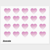 Sticker Cœur Coeurs roses Ombre Gold Love (Feuille)