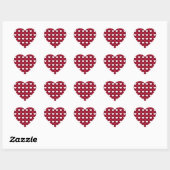 Sticker Cœur Coeurs rouges (Feuille)