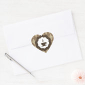 Sticker Cœur coffee (Enveloppe)