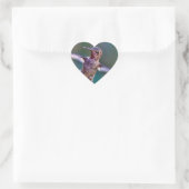 Sticker Cœur Colibri (Sac)