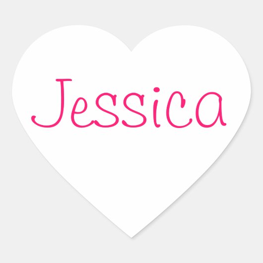 Sticker Cœur Collection de noms (Devant)