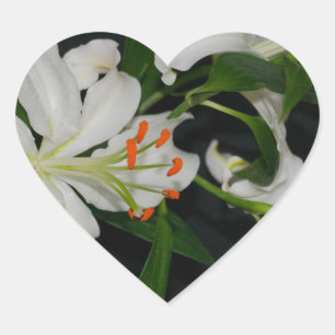 Sticker Cœur Collection Irlandaise de laiton et de fleurs