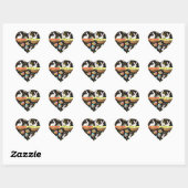 Sticker Cœur Collection populaire Happy Easter (Feuille)