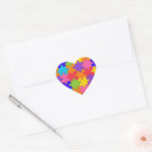 Sticker Cœur Collection puzzled (Enveloppe)