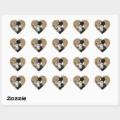 Sticker Cœur collie bore (Feuille)