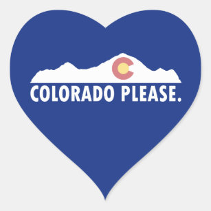 Sticker Cœur Colorado please