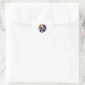 Sticker Cœur coloré beagle (Sac)