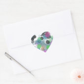 Sticker Cœur Colorful Confeti (Enveloppe)