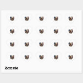 Sticker Cœur Combo2 de serpent à aigle doré (Feuille)