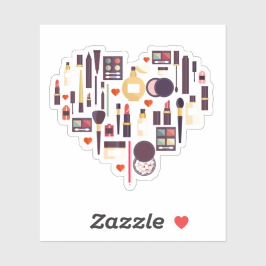 Sticker Coeur cométique (Feuille)