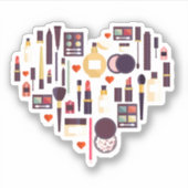 Sticker Coeur cométique (Devant)