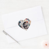 Sticker Cœur Composition de Kandinsky (Enveloppe)