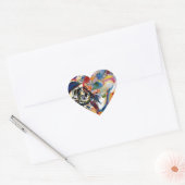 Sticker Cœur Composition VII de Kandinsky (Enveloppe)