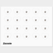 Sticker Cœur Conception d'ADN de sorcière Humour épouvantable d (Feuille)
