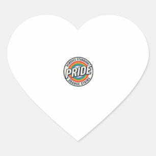 Sticker Cœur Conception de badge arc-en-ciel de protestation de