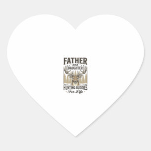 Sticker Cœur Conception de chemise de cerf pour copains de chas