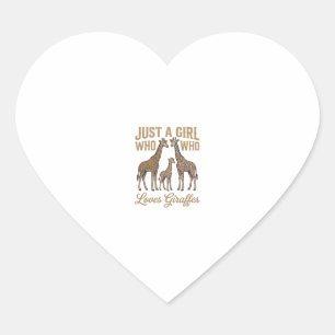 Sticker Cœur Conception de chemise pour fille vintage qui aime