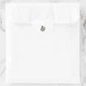 Sticker Cœur Conception de chemise vectorielle de dinosaure de (Sac)