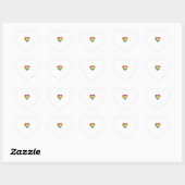 Sticker Cœur Conception de chemise vectorielle de fierté de cœu (Feuille)