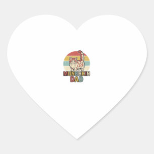 Sticker Cœur Conception de chemise vectorielle pour papa Munchk