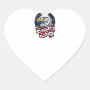 Sticker Cœur Conception de chemise vectorielle ruban patriotiqu