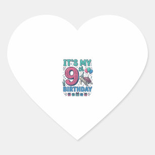 Sticker Cœur Conception de chemise vintage pour enfants tortue