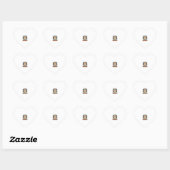 Sticker Cœur Conception de la Saint-Valentin Corgi pour les ama (Feuille)