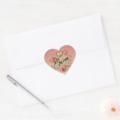 Sticker Cœur Conception de la Saint-Valentin Sois Mien avec Cœu (Enveloppe)