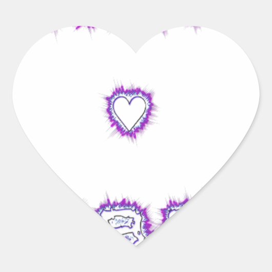 Sticker Cœur Conception de l'art texte de devis Smart Vibes (Devant)