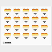 STICKER CŒUR CONCEPTION DE STRIPES FIDE (Feuille)