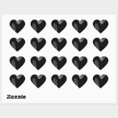 Sticker Cœur Conception Irlandaise - La Collection Crystal (Feuille)
