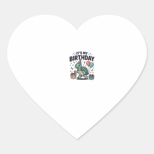 Sticker Cœur Conception vectorielle de fête d'anniversaire de t (Devant)