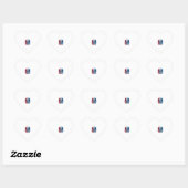 Sticker Cœur Conception vectorielle pour le 250e anniversaire d (Feuille)