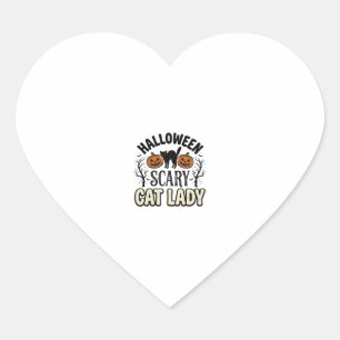 Sticker Cœur Conception vectorielle vintage de dame de chat eff