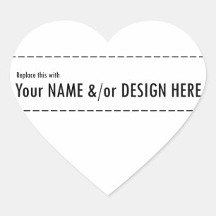Sticker Cœur Concevez votre propre personnalisation Personnalis