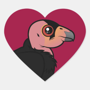 Sticker Cœur Condor de Californie