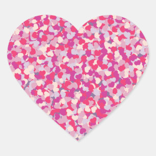 Sticker Cœur Confetti Coeur multicolore2
