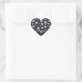 Sticker Cœur Connexion Tech Love (Sac)