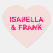 Sticker Cœur Conversation floue (Devant)