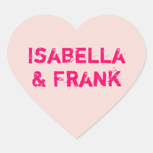 Sticker Cœur Conversation floue (Devant)