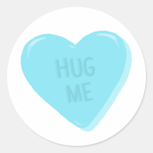 Sticker Coeur Conversation "Hug Me"