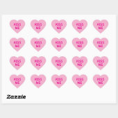 Sticker Cœur Conversation Rose Clair (Feuille)